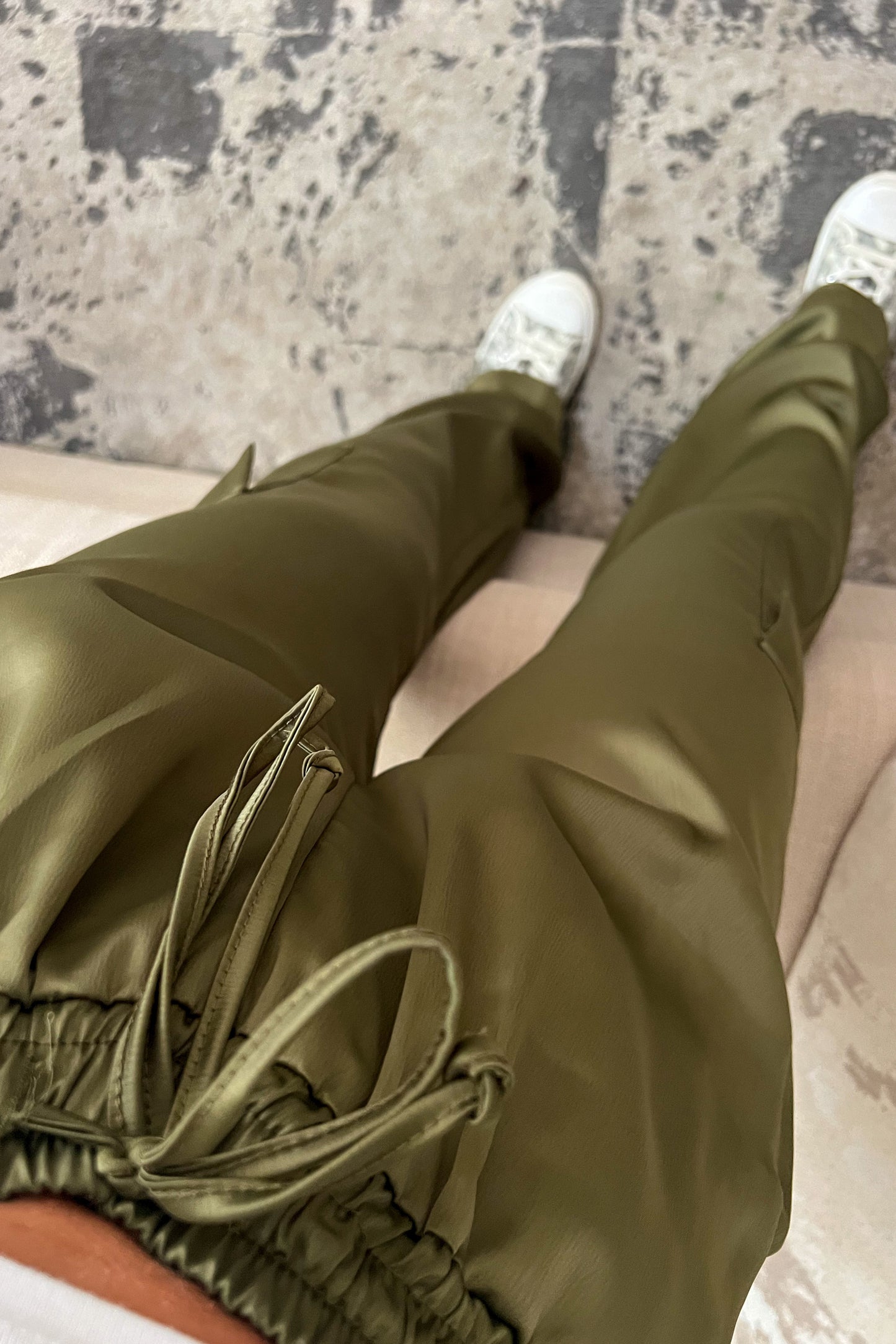 Pantalon CARGO fluide kaki