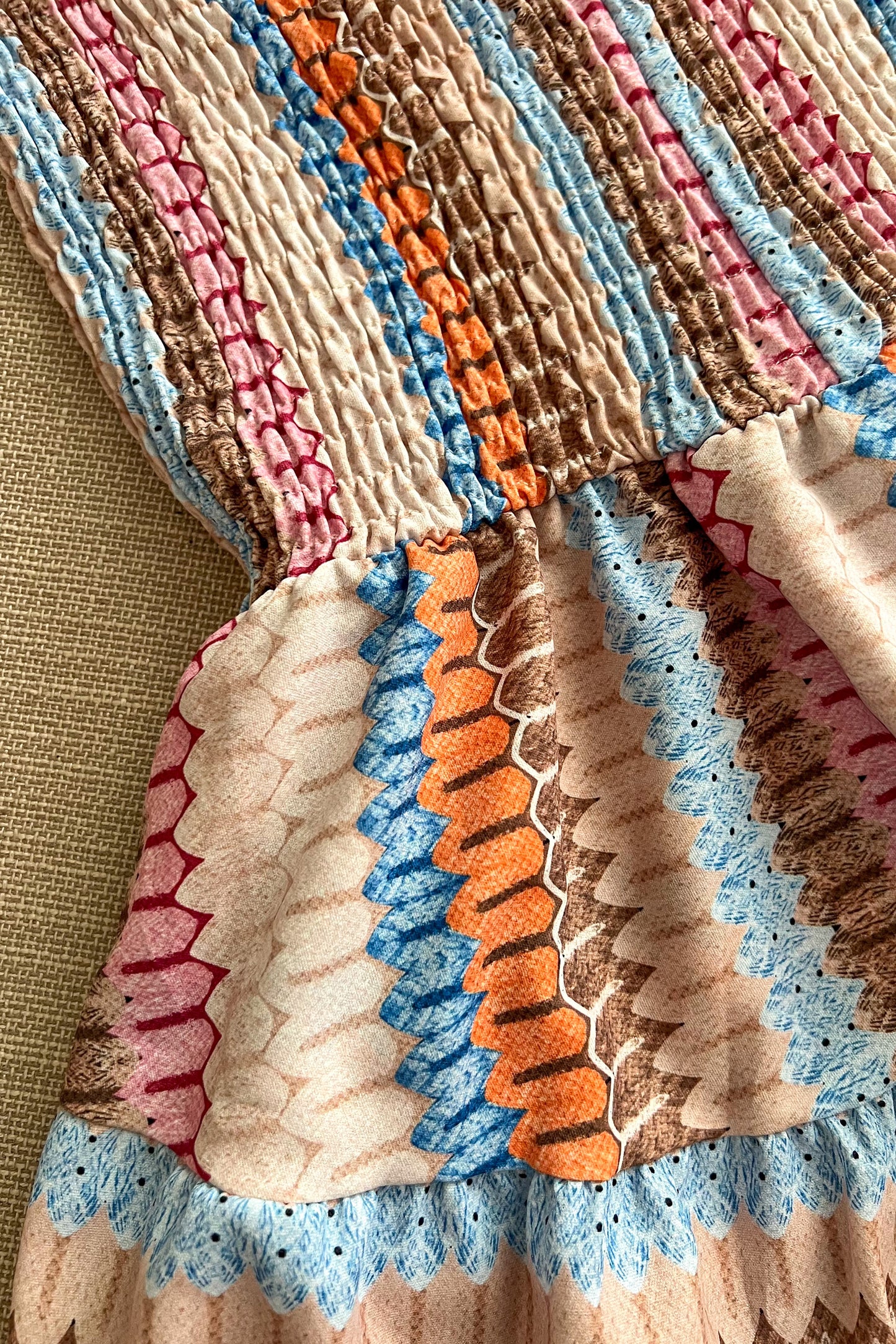 Combishort bustier imprimée