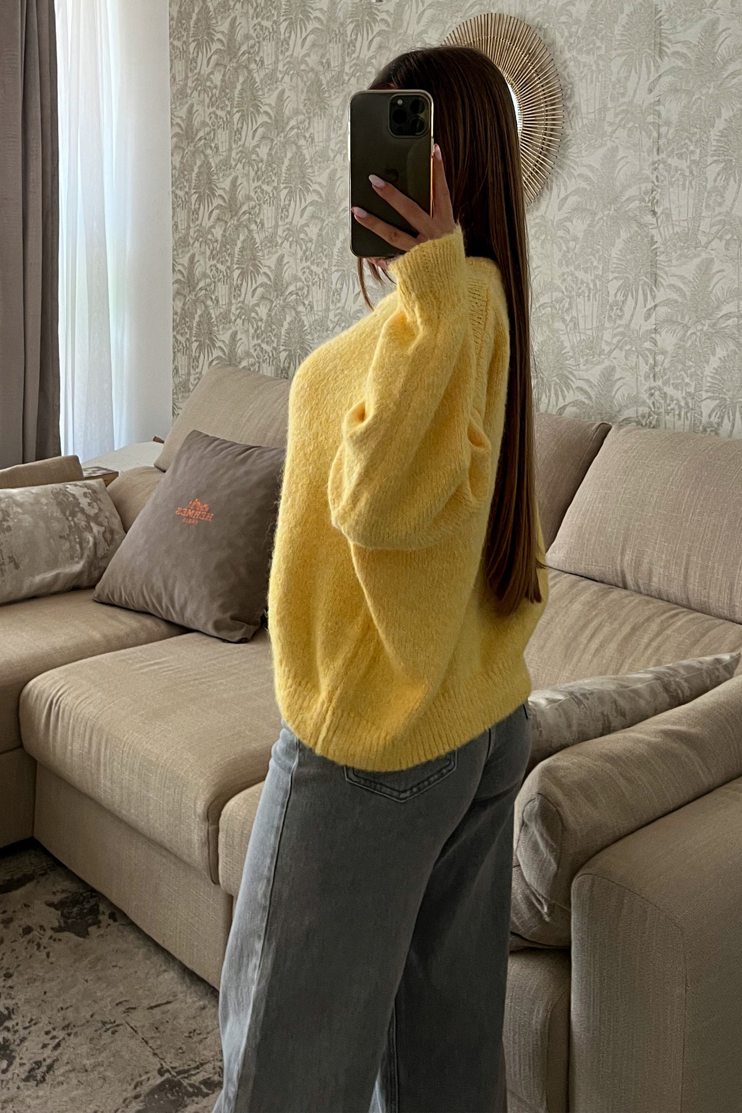 Cardigan laine JAUNE