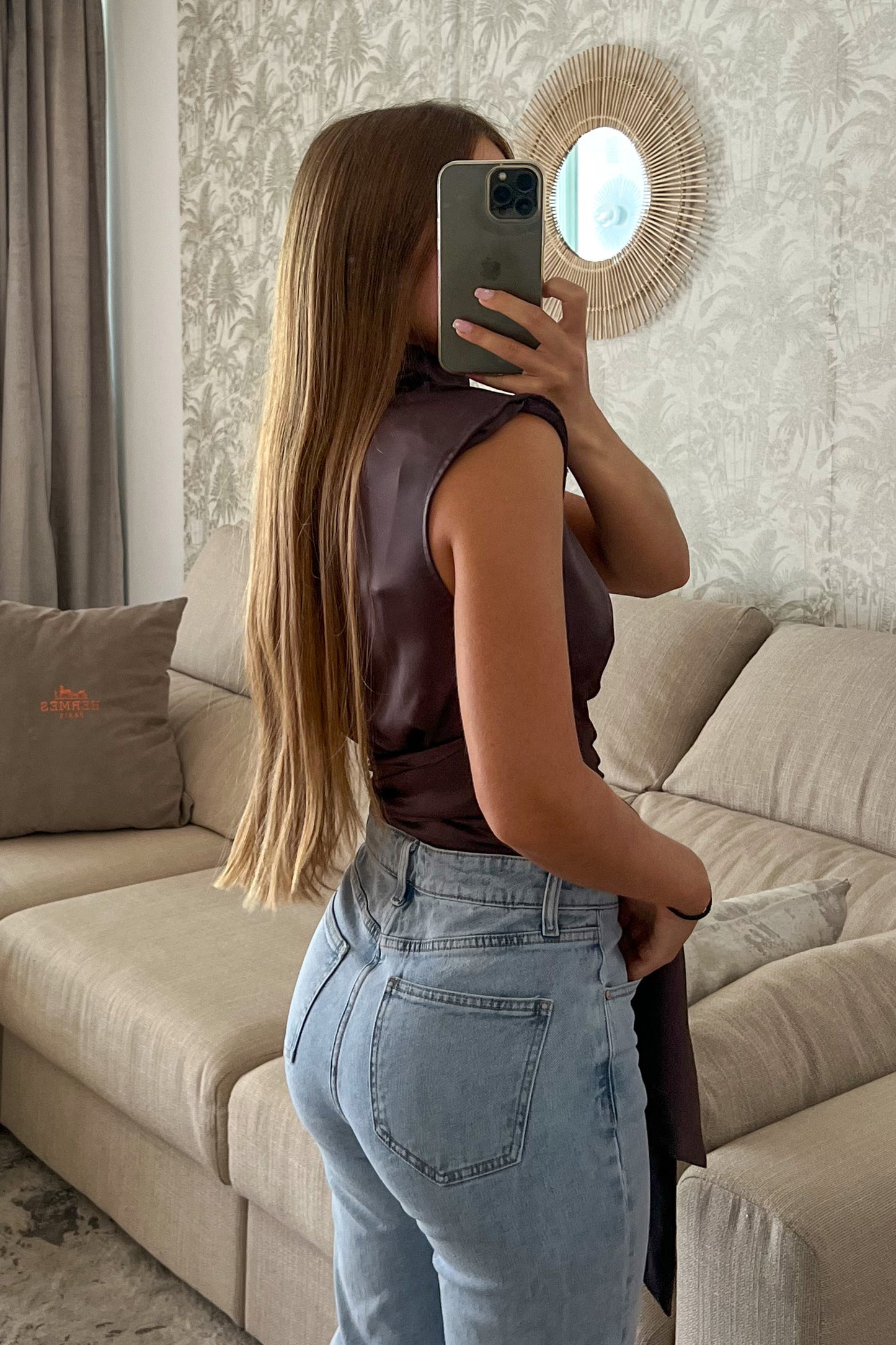 Blouse LOUISE marron