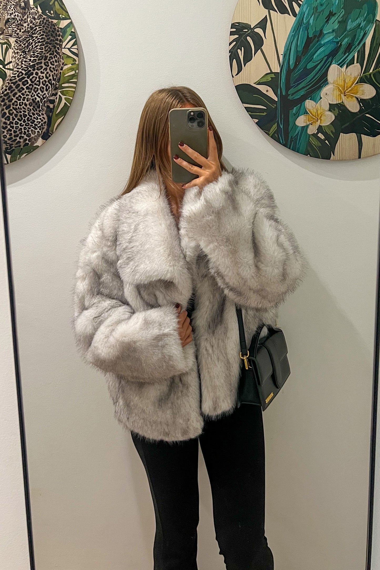 Manteau fausse fourrure BEIGE