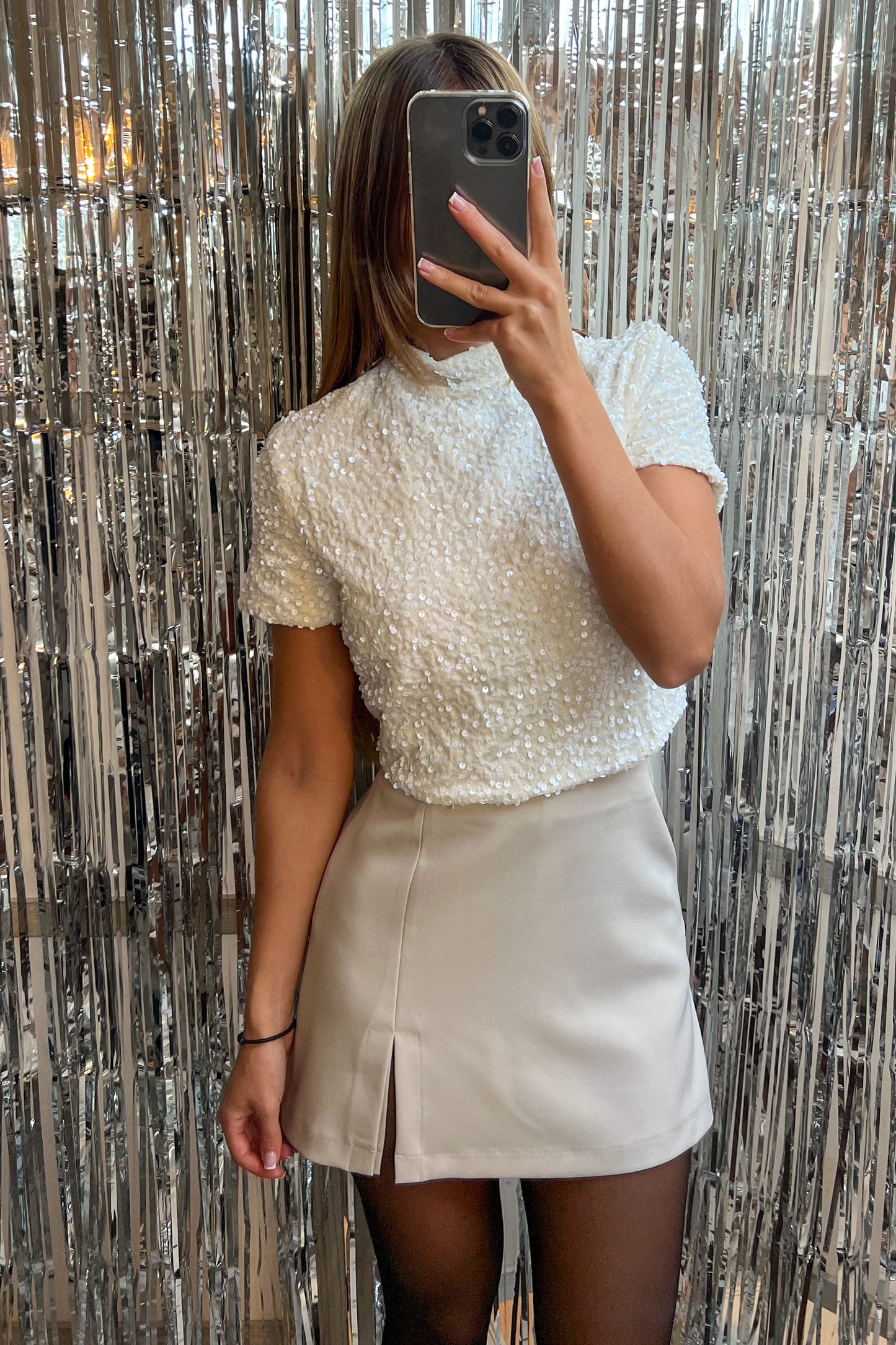 Jupe-short ANGELE crème