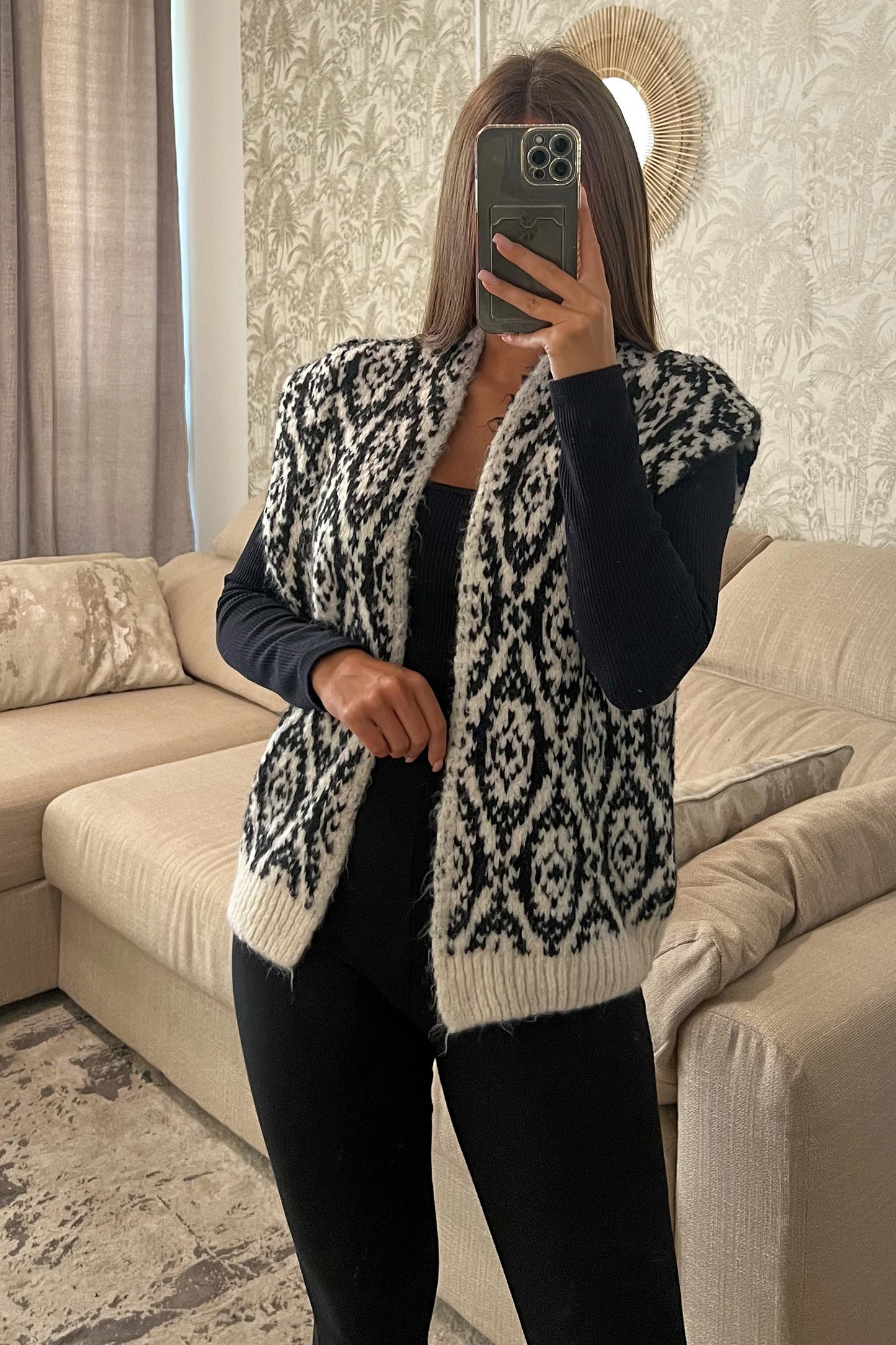 Gilet laine ALISON noir