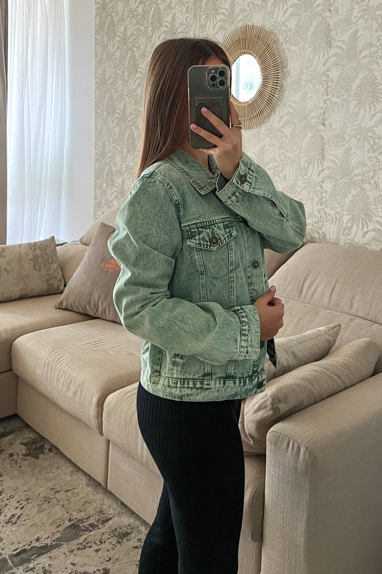 Veste en jeans MENTHE