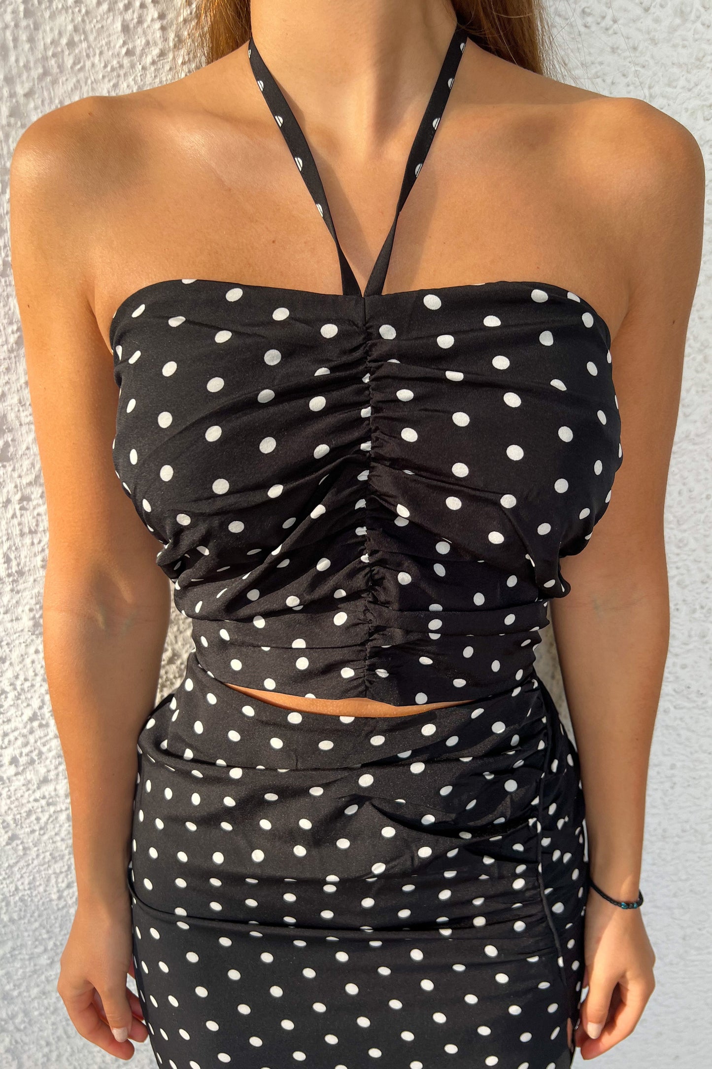 Jupe à pois NOIRE