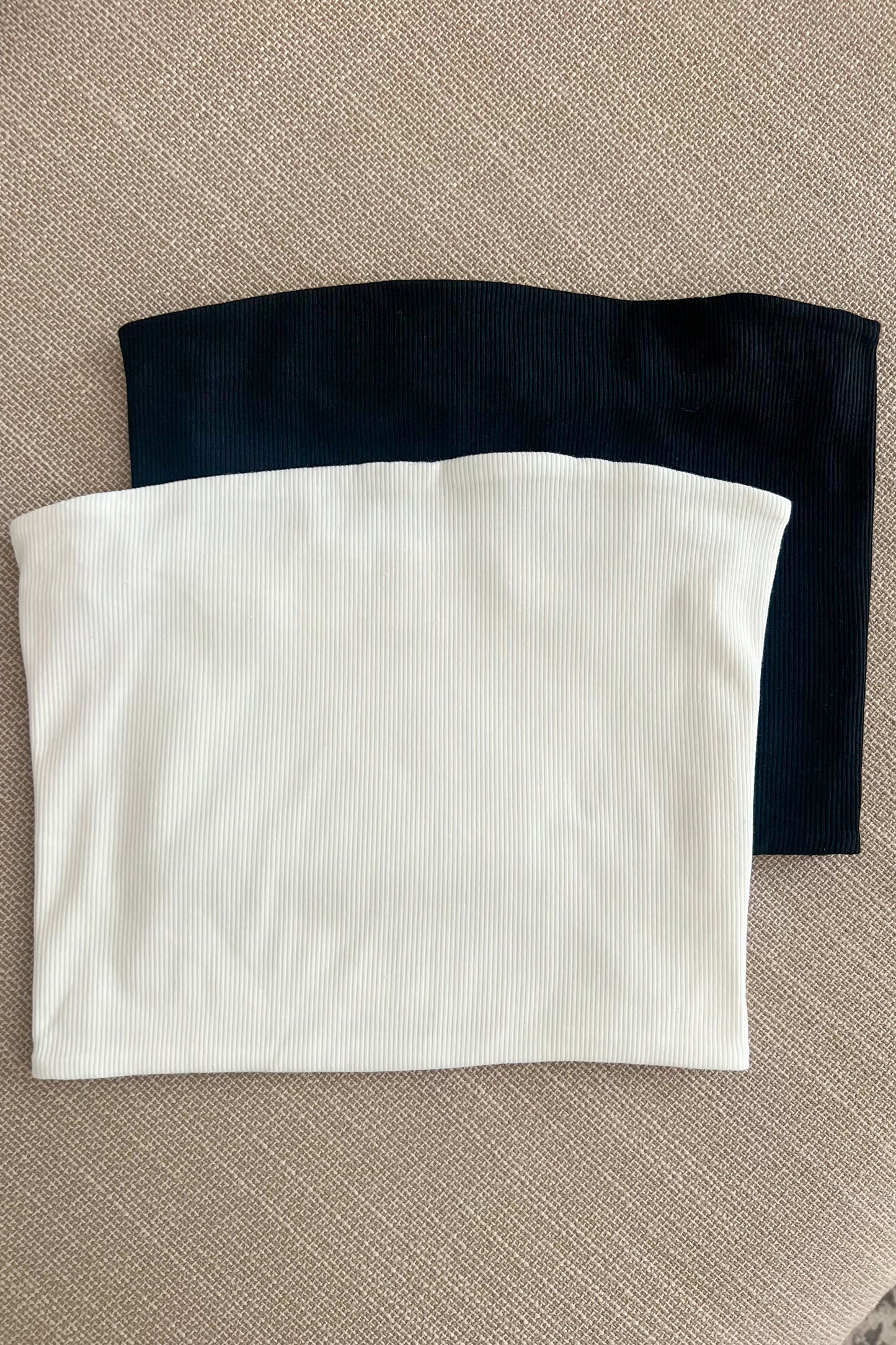 Bustier en coton BLANC