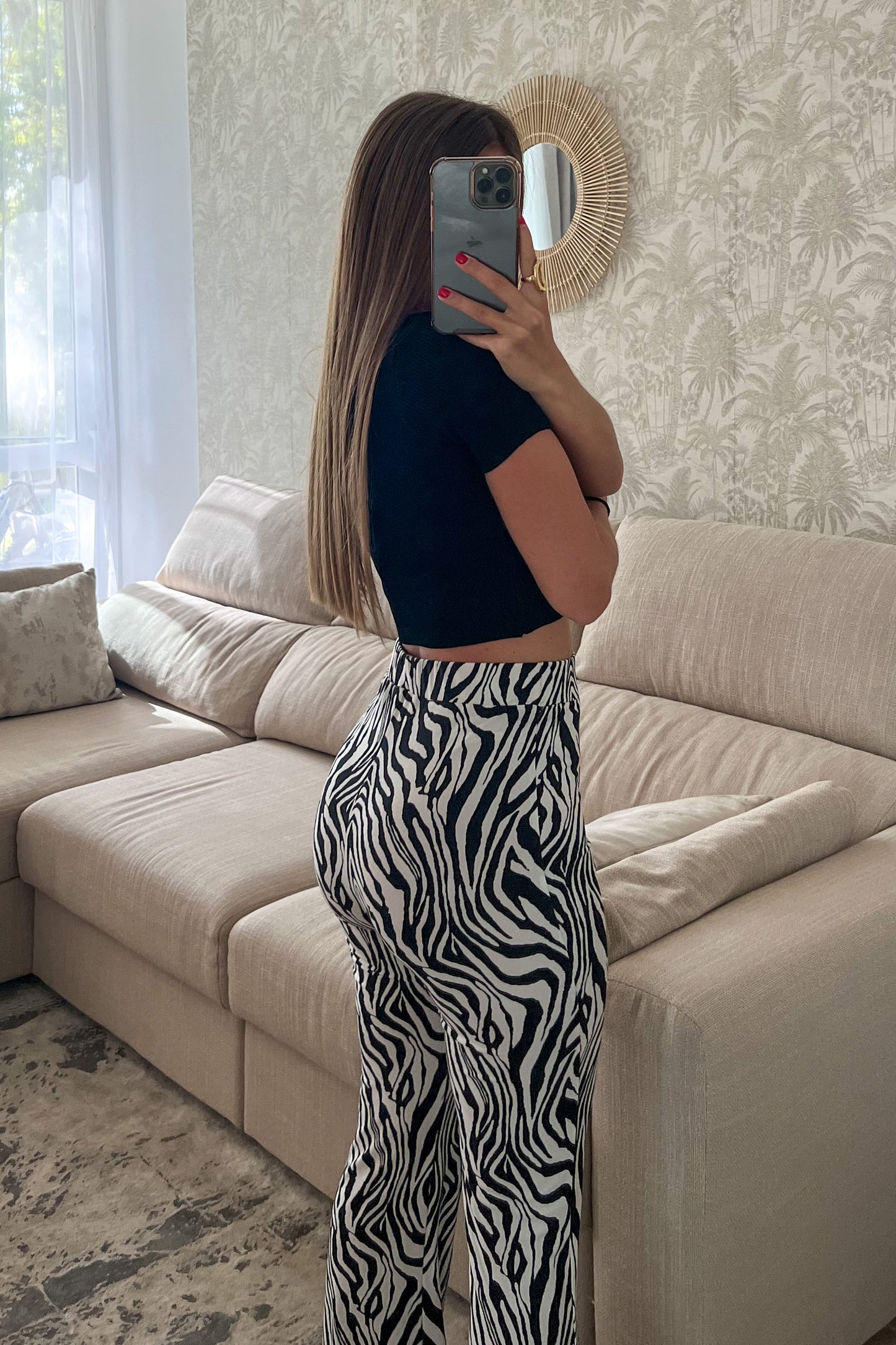 Crop top Tshirt noir