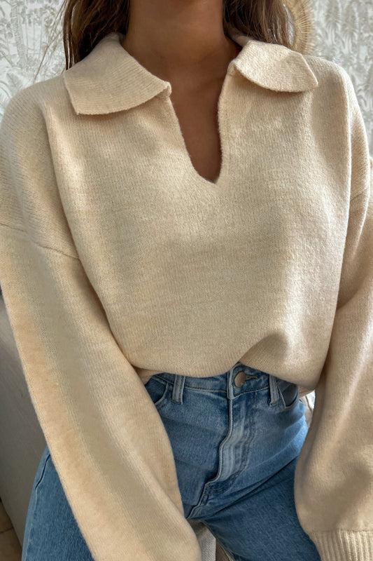 Pull beige ELENA