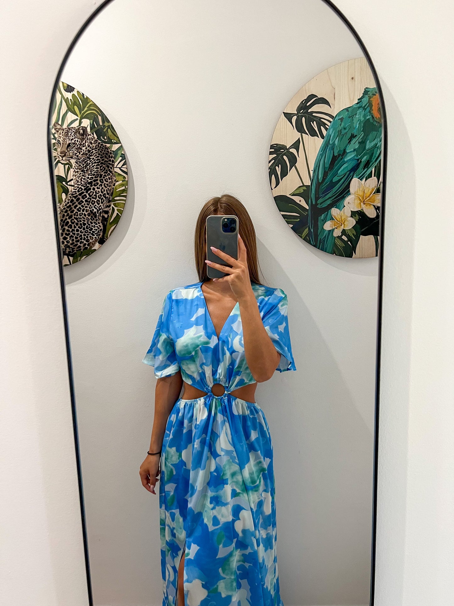 Robe fluide GIGI bleue