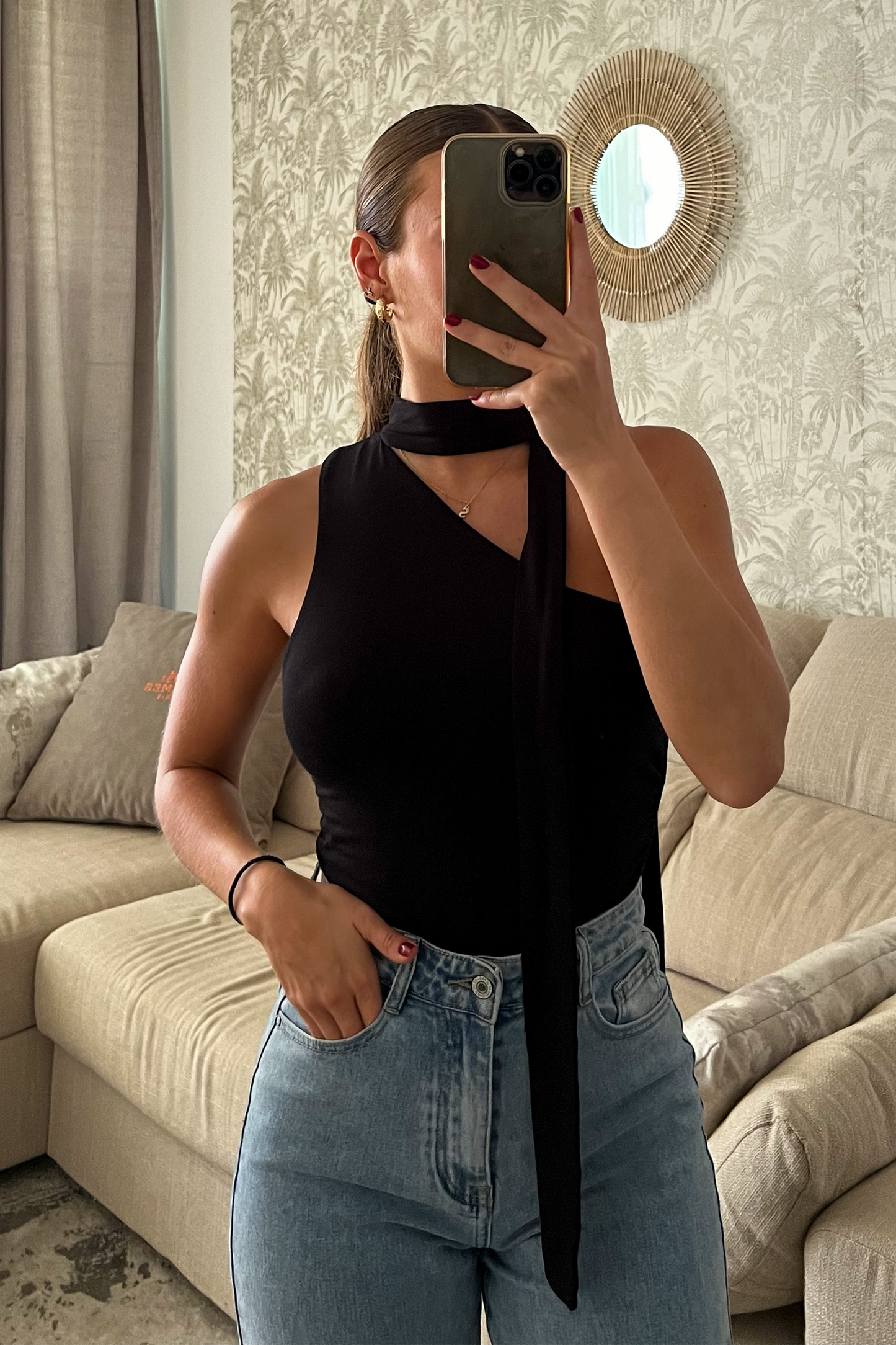 Blouse noire MÉLISSA