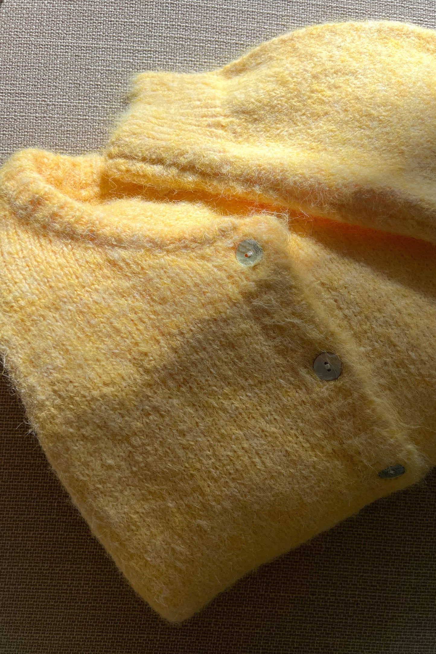 Cardigan laine JAUNE