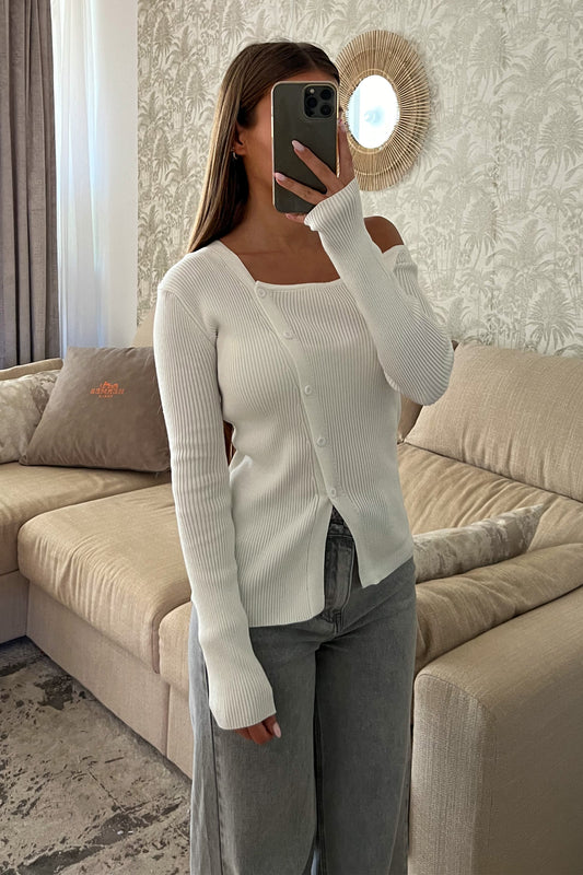 Blouse asymétrique BLANCHE