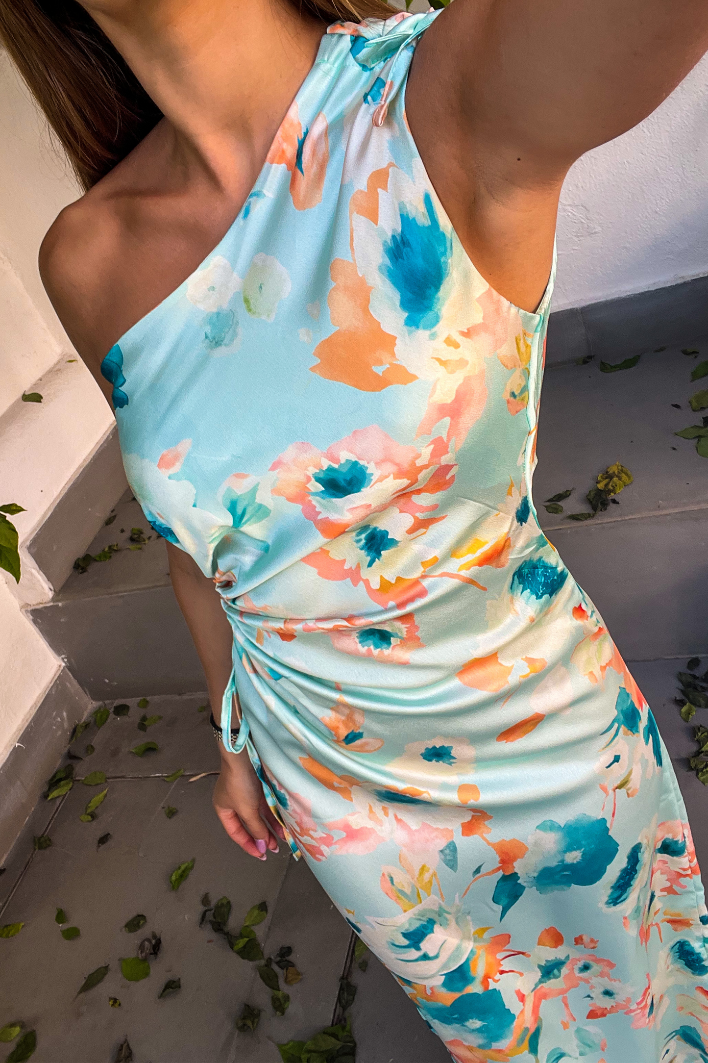 Robe satinée STEFIE