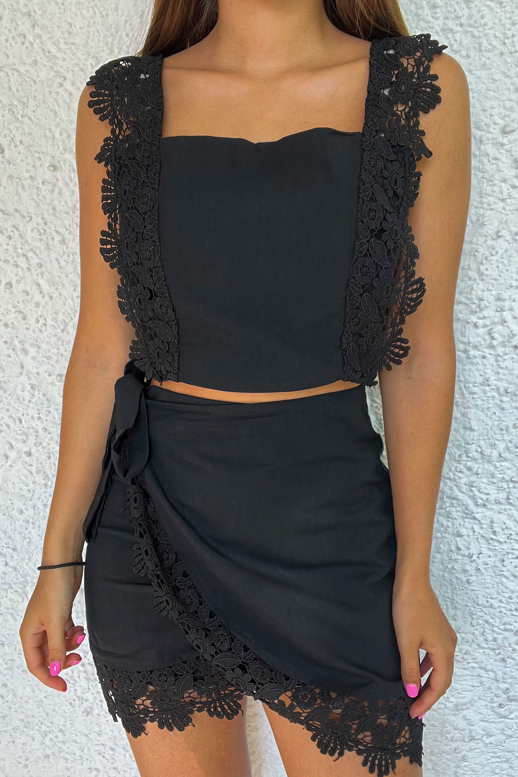 Ensemble en coton SUMMER noir