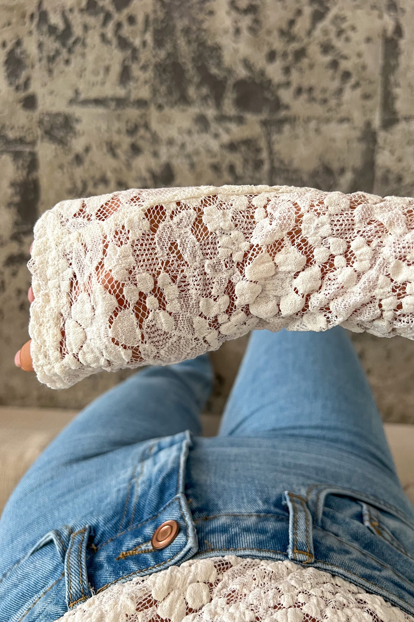 Blouse DENTELLE blanche