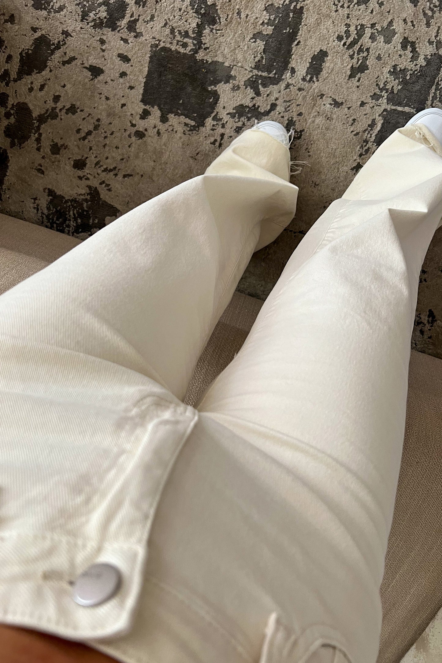 Jeans WIDE LEG beige