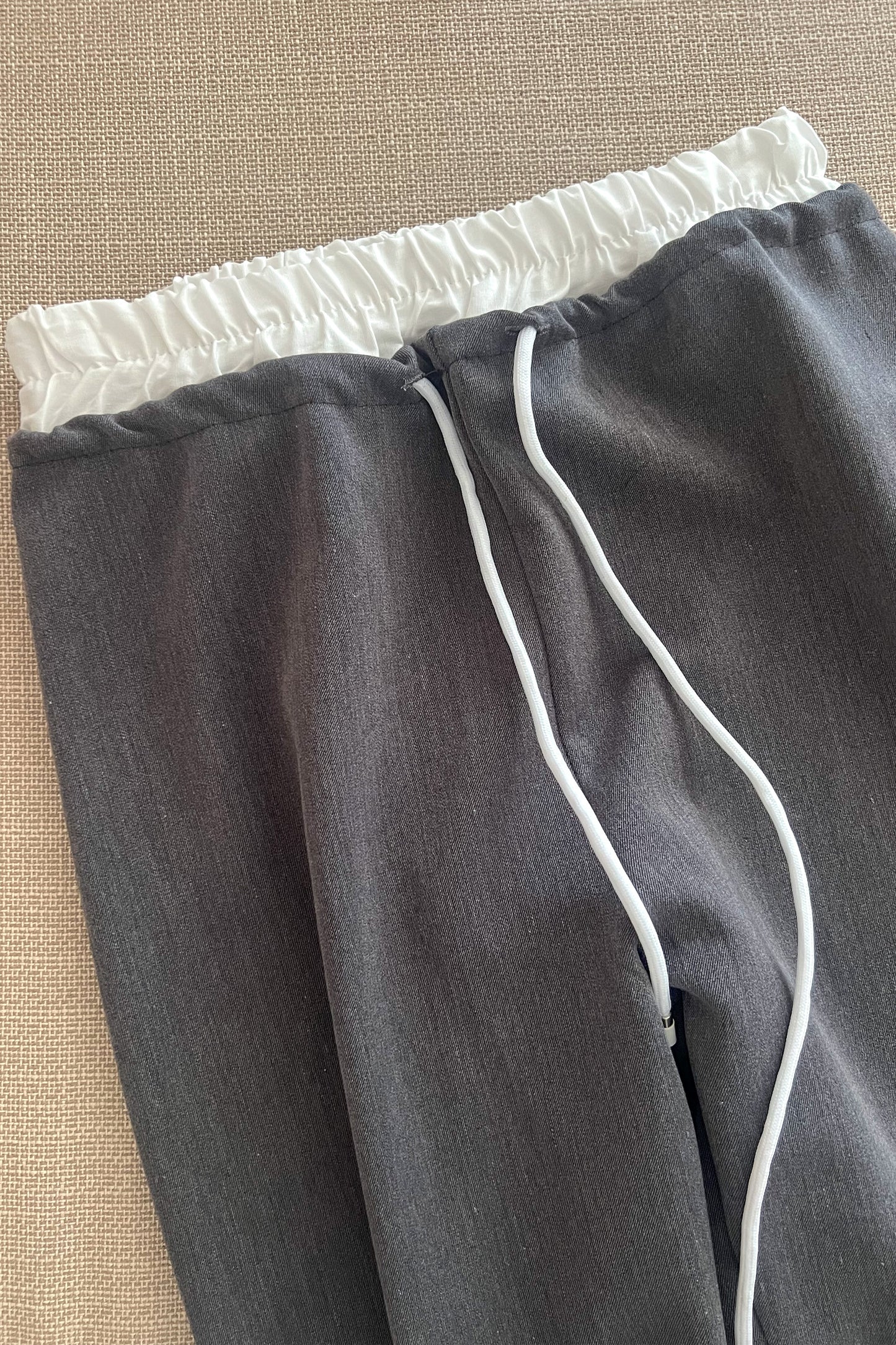Pantalon fluide BANDE gris