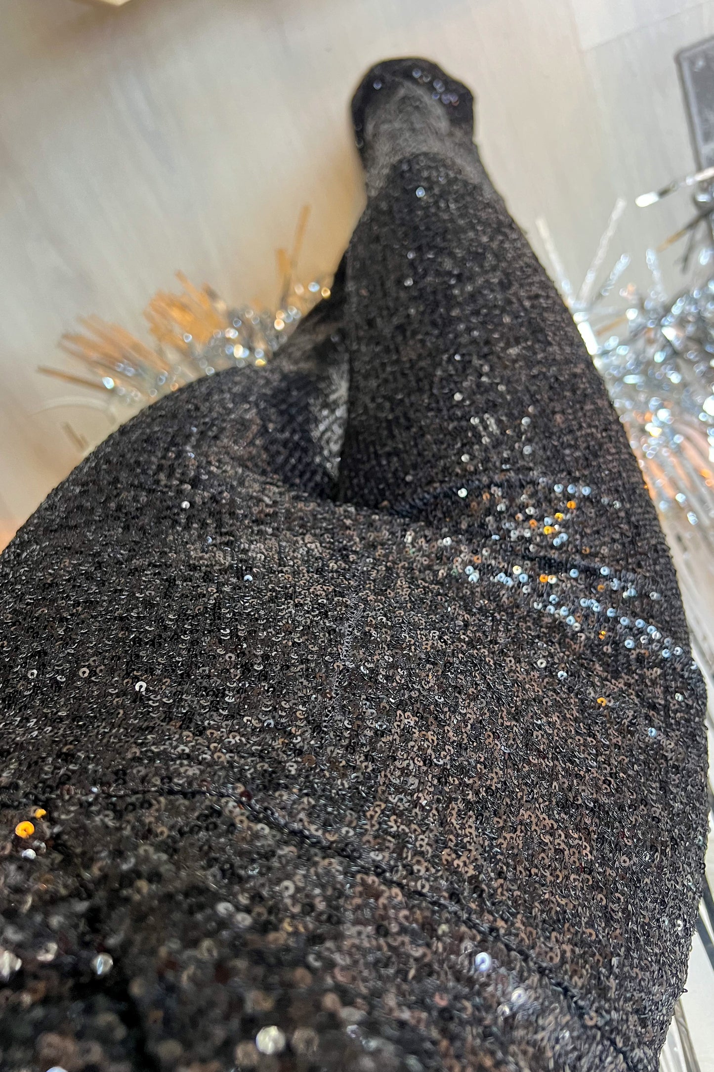 Combi-short GLITTER noire