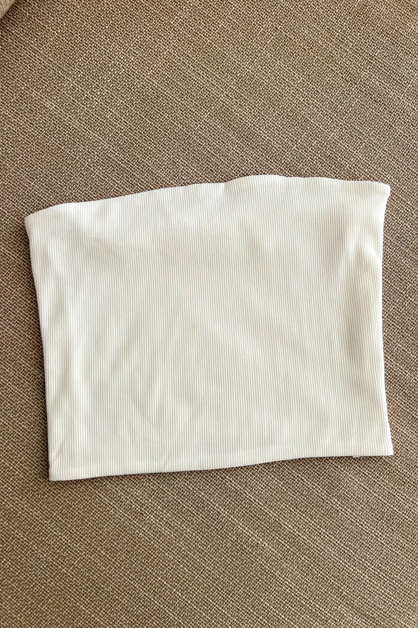 Bustier en coton BLANC