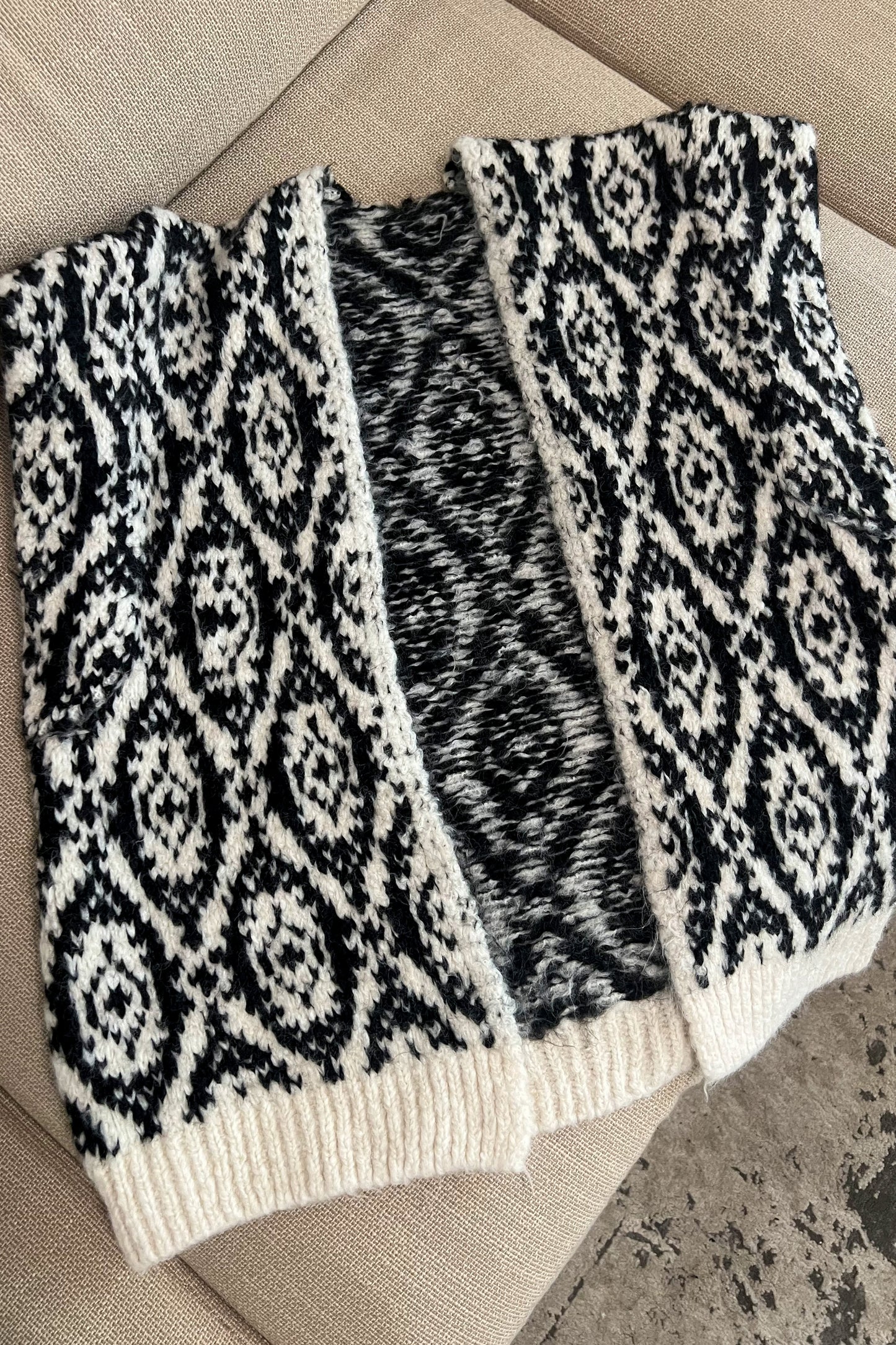 Gilet laine ALISON noir