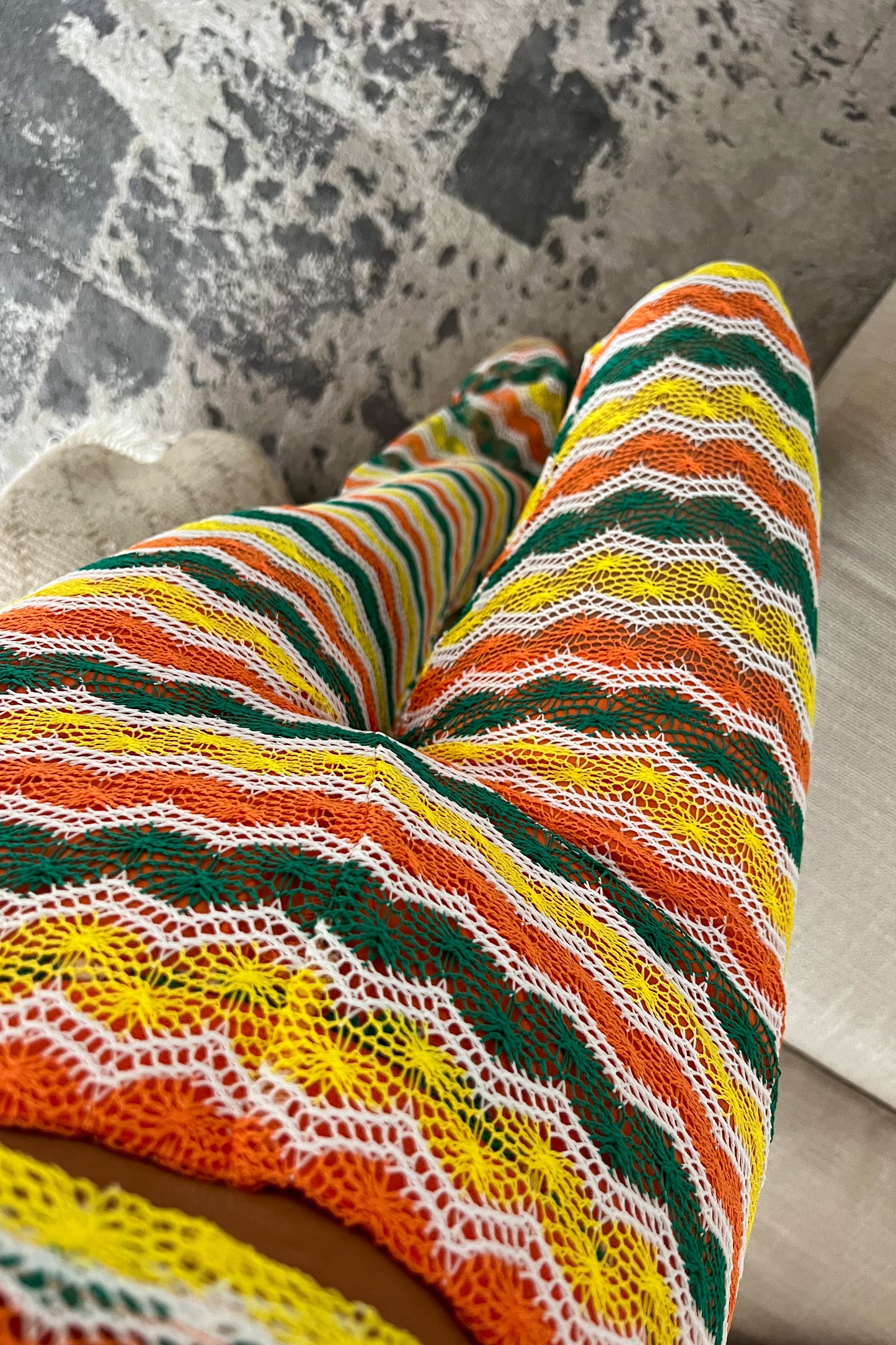 Ensemble en crochet orange