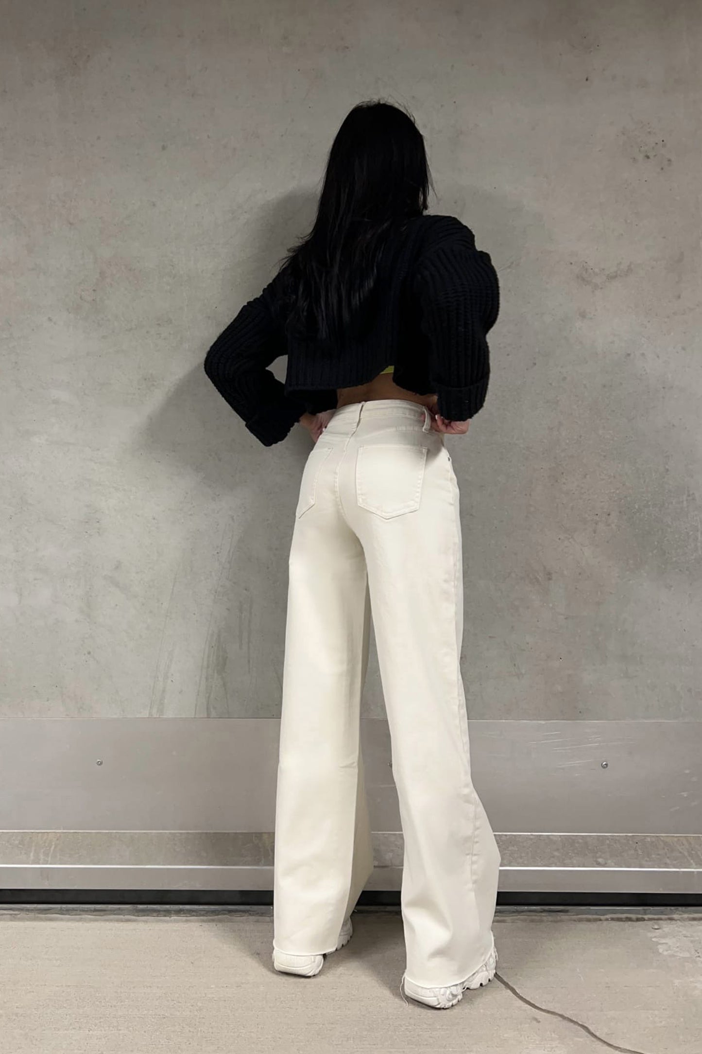 Jeans WIDE LEG beige