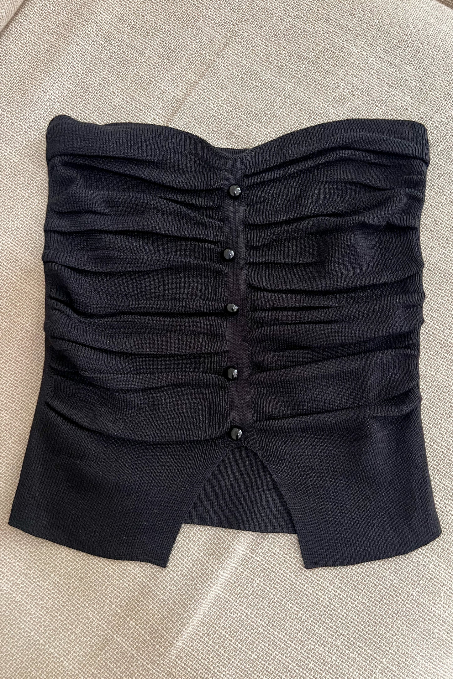 Top bustier NOIR