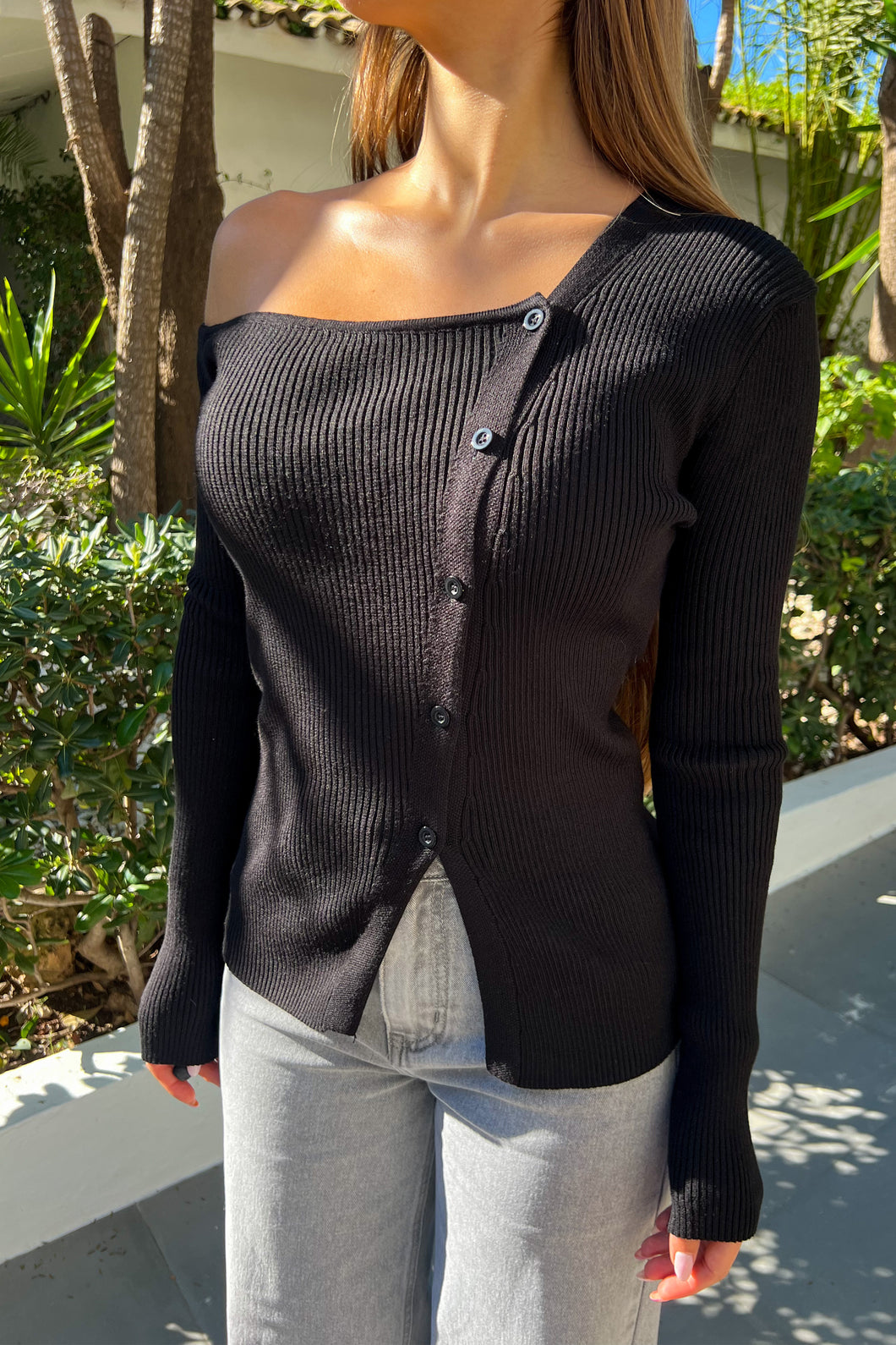 Blouse asymétrique NOIRE