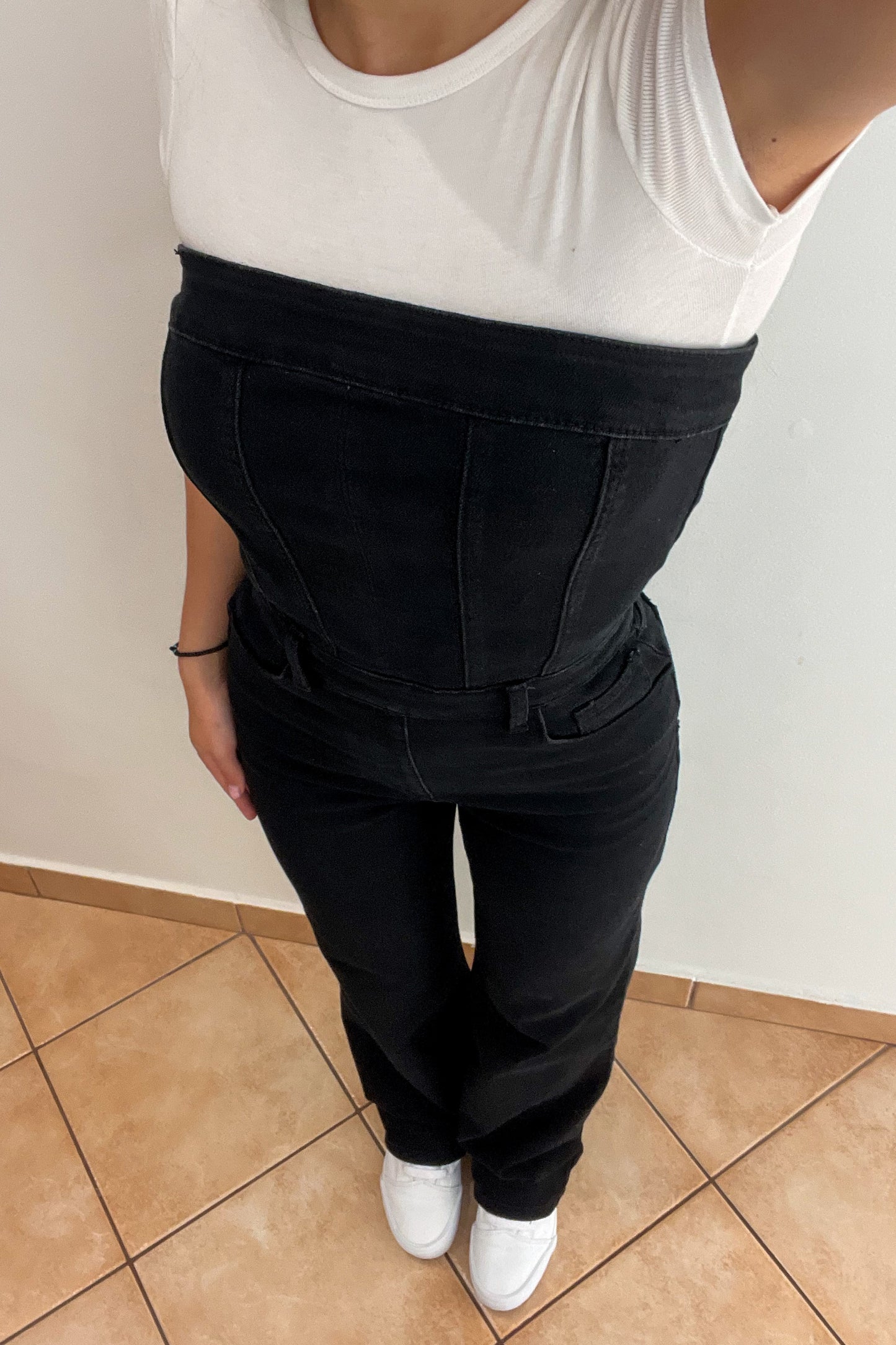 Combinaison en jeans noire