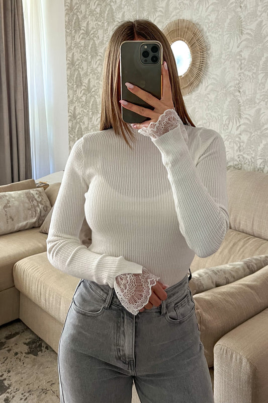 Blouse blanche DENTELLE
