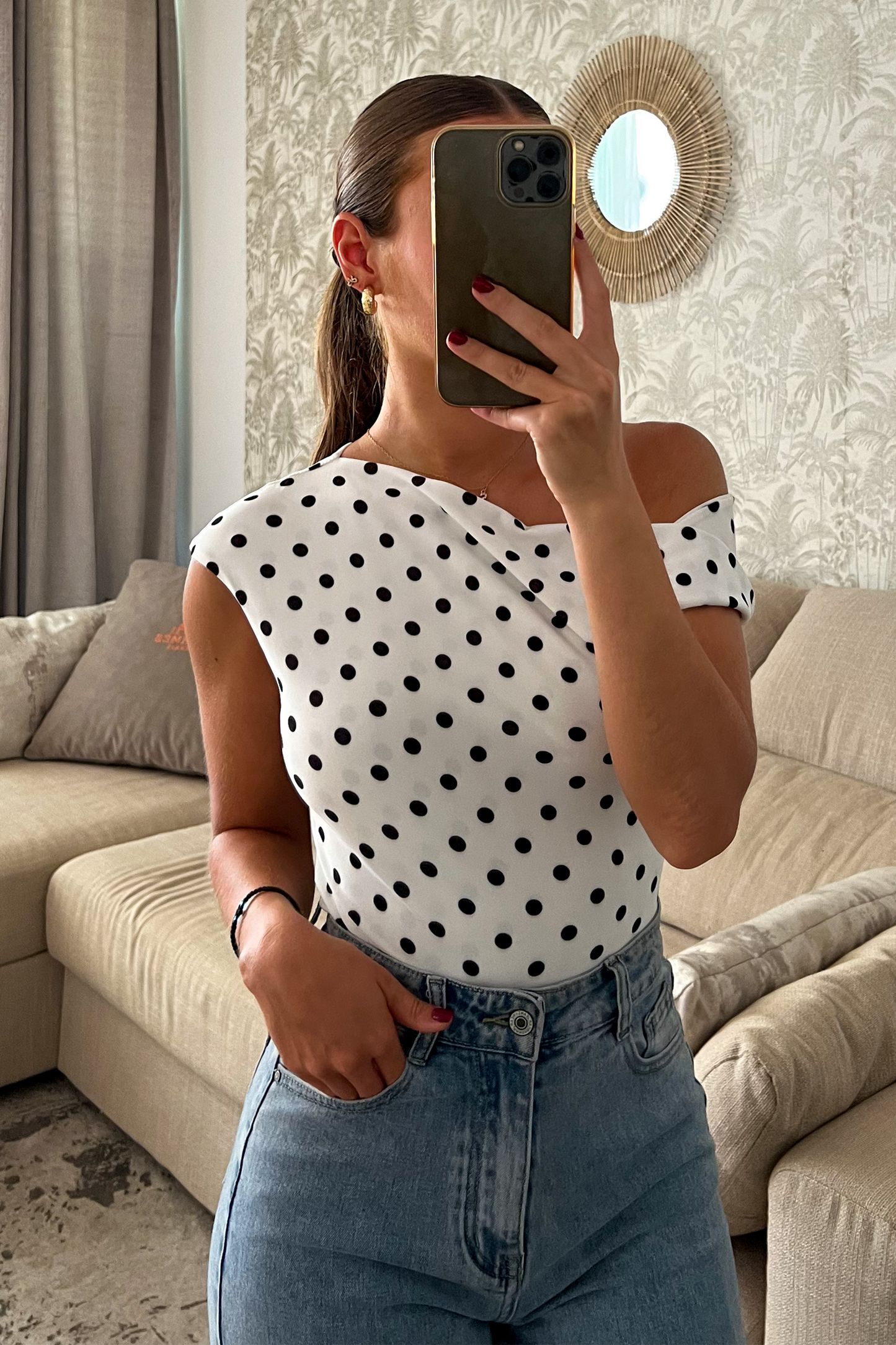 Blouse POLKA blanche
