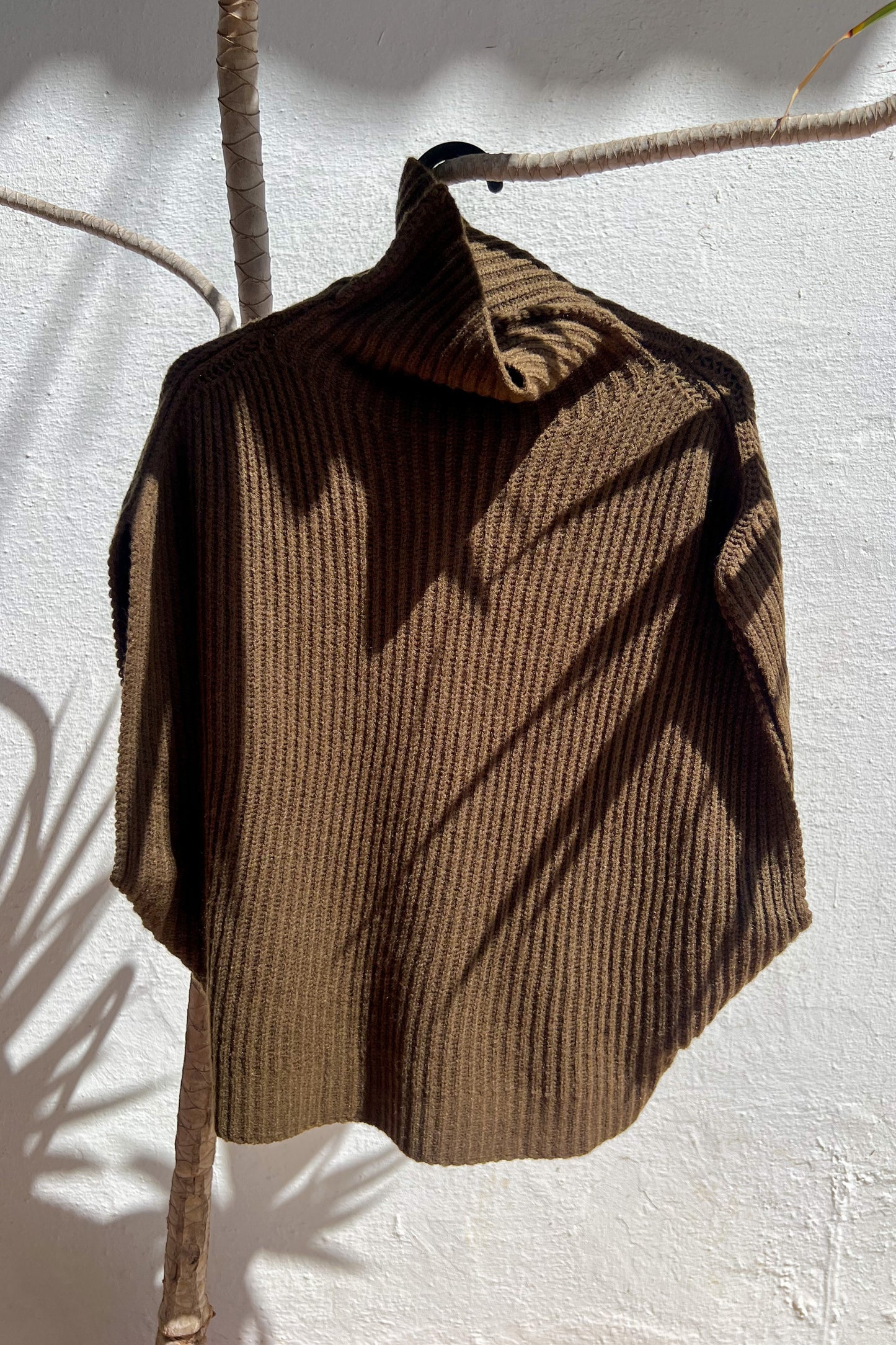 Pull sans manche KAKI foncé