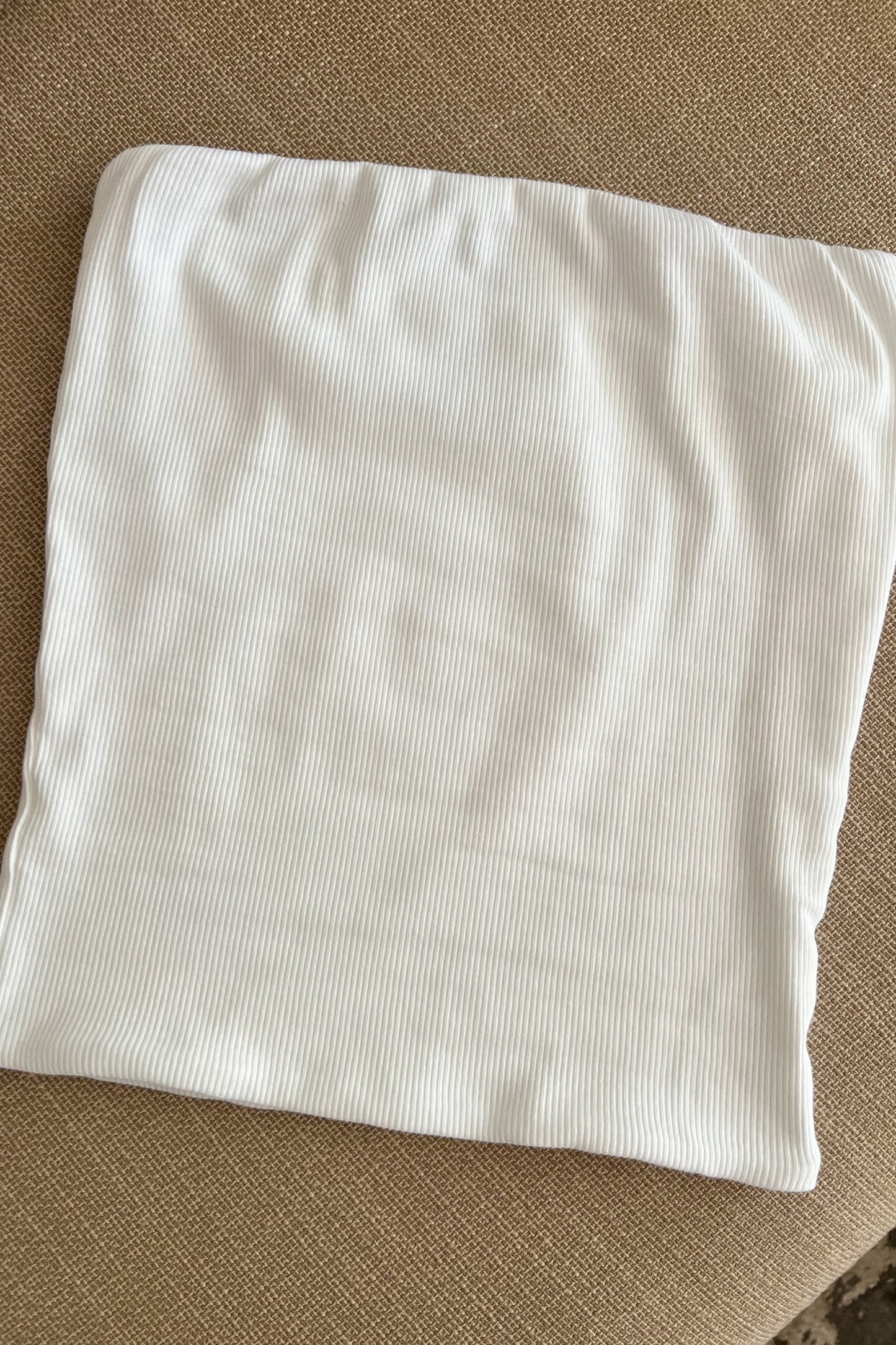 Bustier en coton BLANC