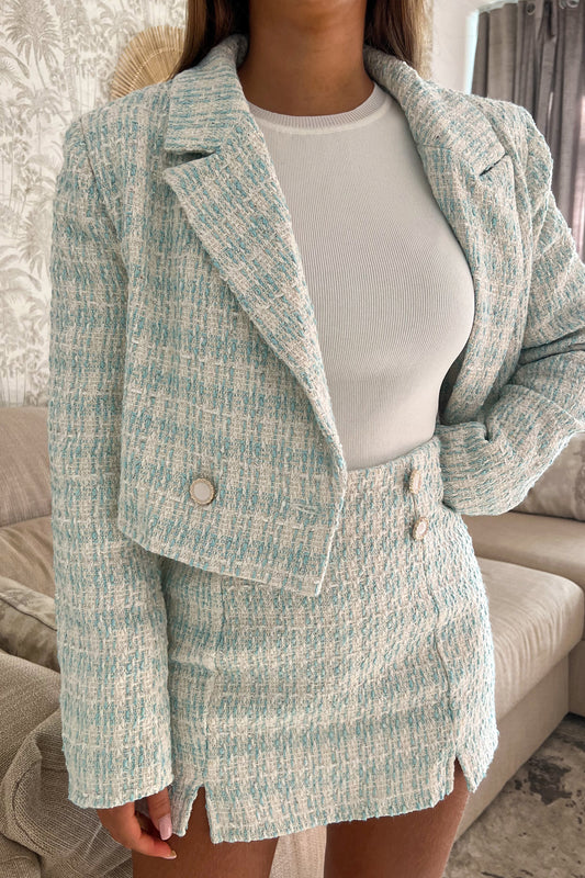 Veste TWEED bleue