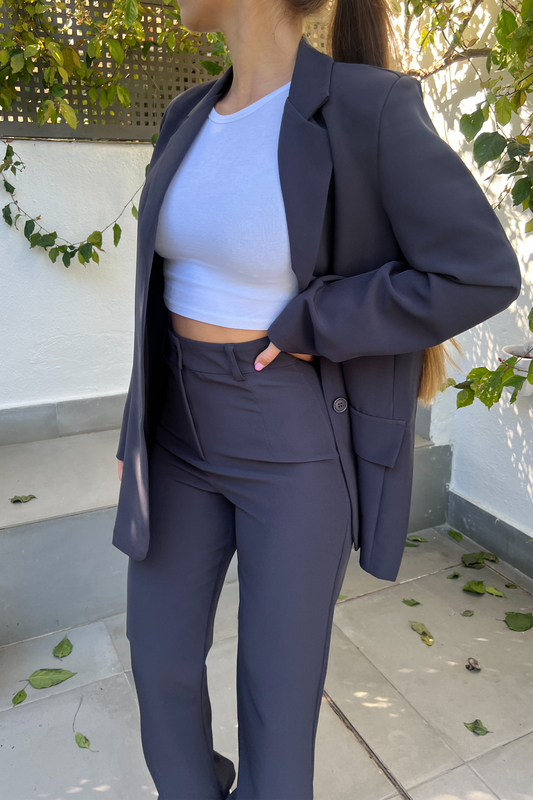 Pantalon JULIETTE gris foncé