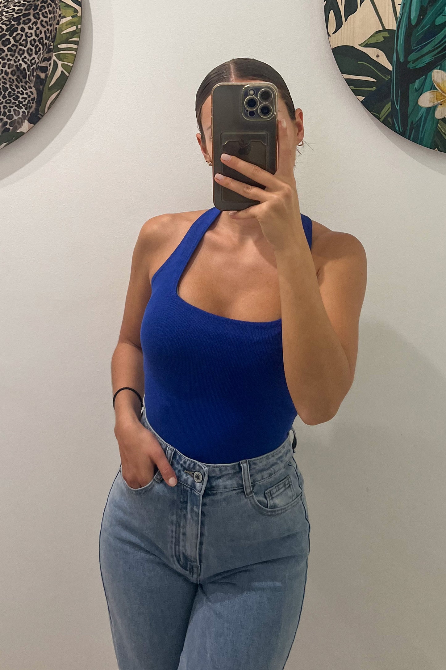 Top tour de cou BLEU