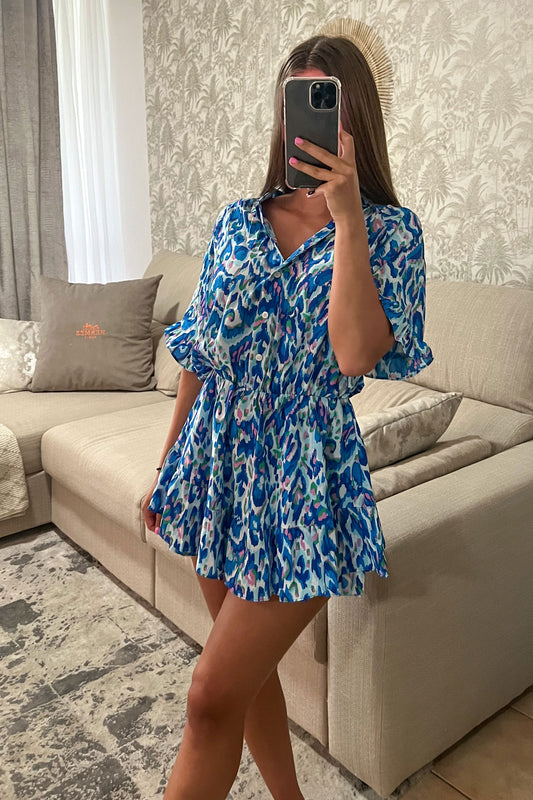 Robe-short BLEUE
