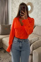 Charger l&#39;image dans la galerie, Blouse LOLA orange
