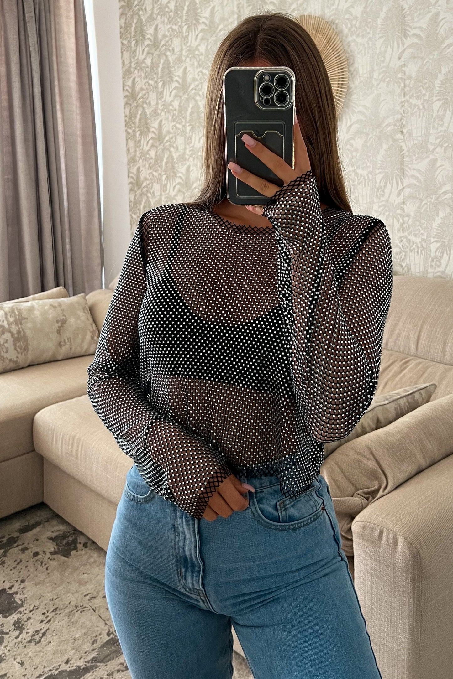 Blouse RÉSILLE noire