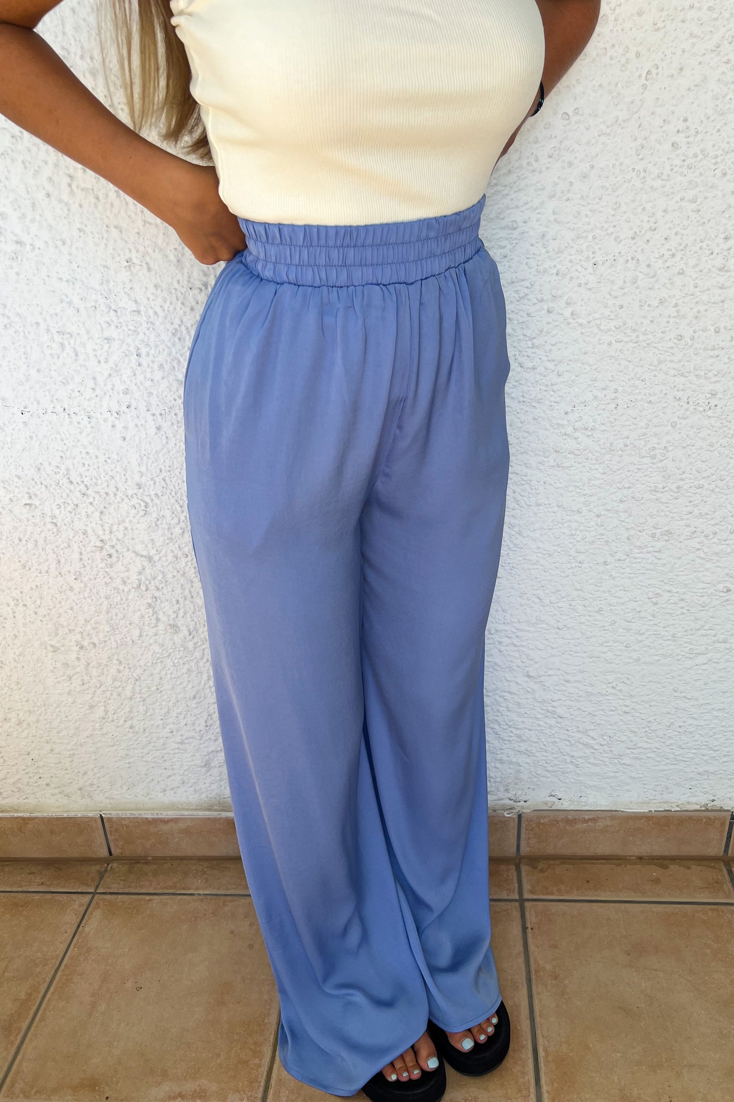 Pantalon fluide BLEU
