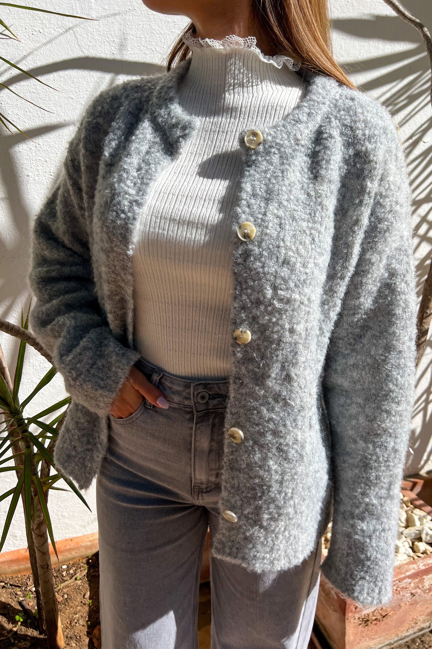 Cardigan doux en laine