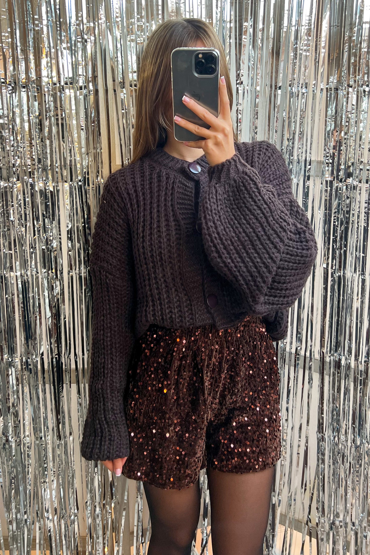 Gilet en grosse maille CHOCO