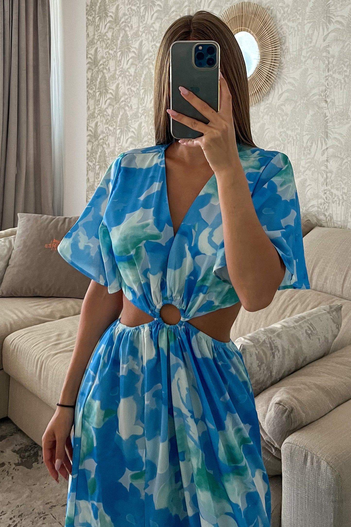 Robe fluide GIGI bleue