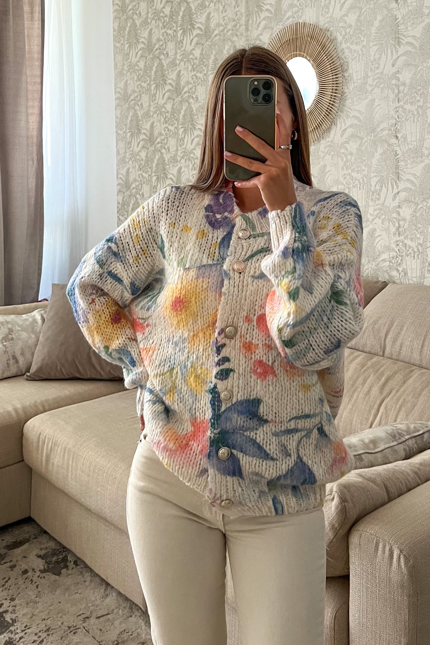 Gilet en maille/laine beige