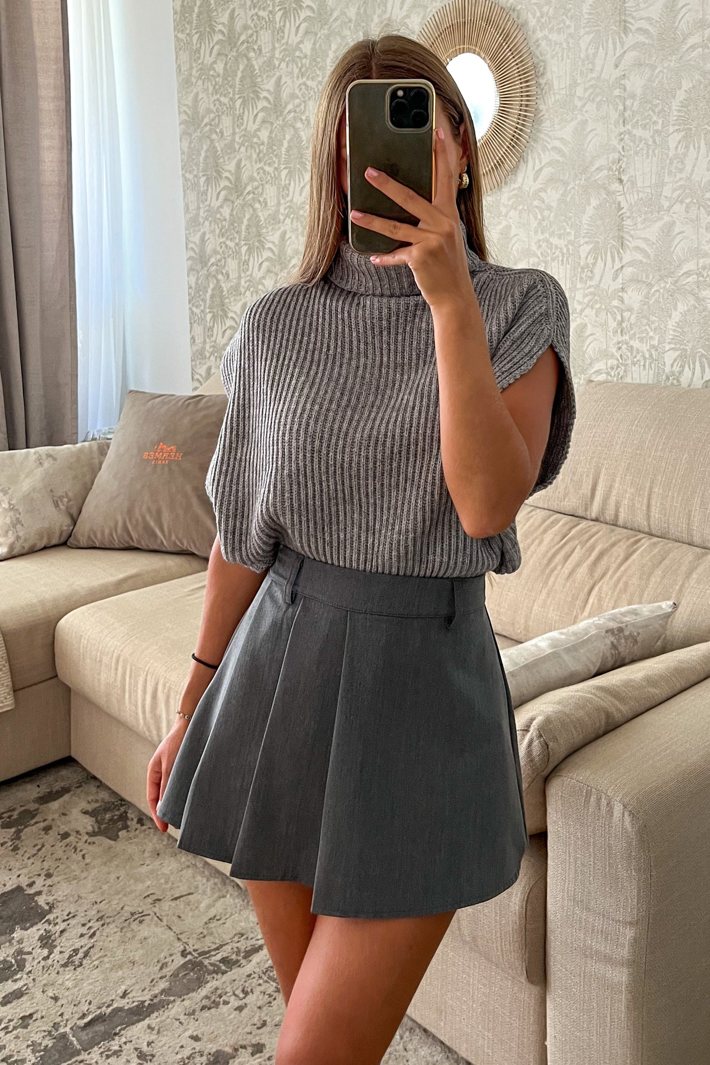 Pull sans manche GRIS