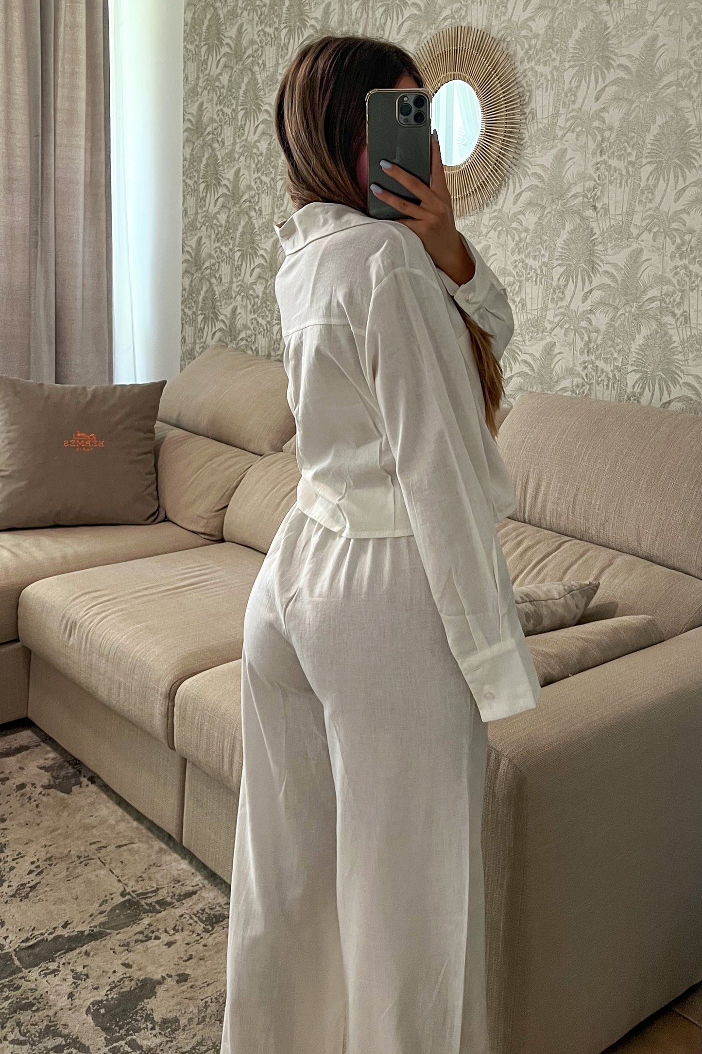 Chemise en lin BLANCHE