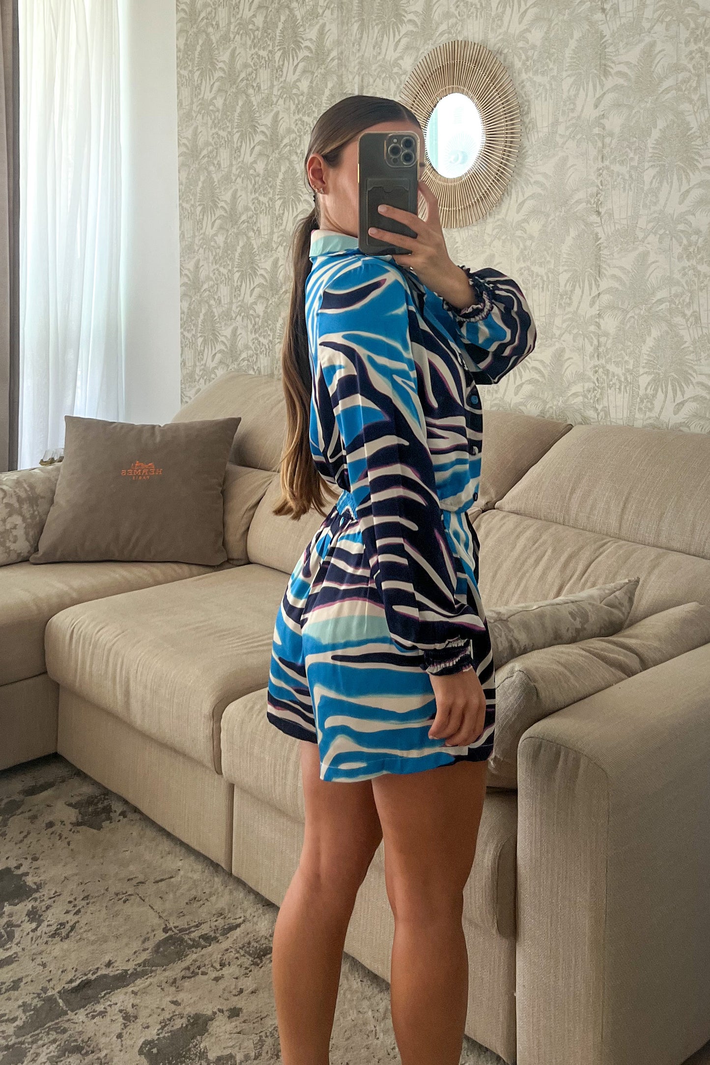 Ensemble zébré BLEU