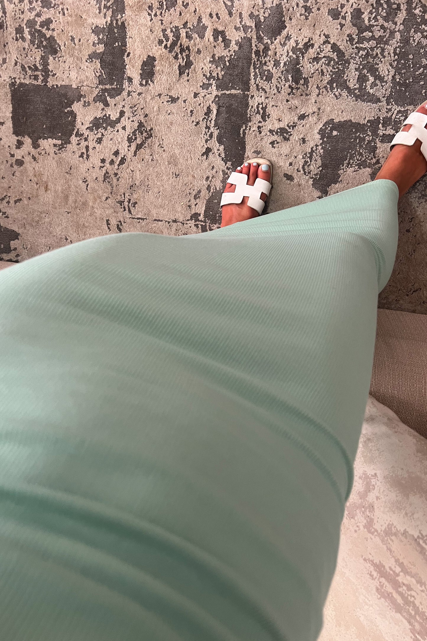 Robe KAMILA vert menthe