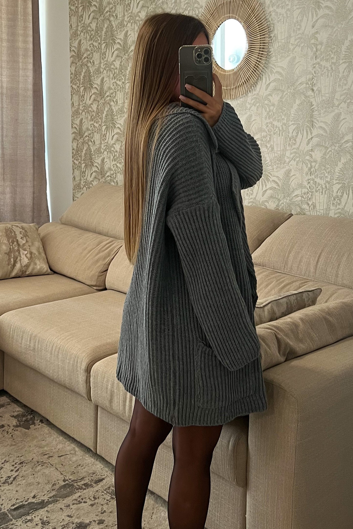 Gilet-veste coupe blazer GRIS