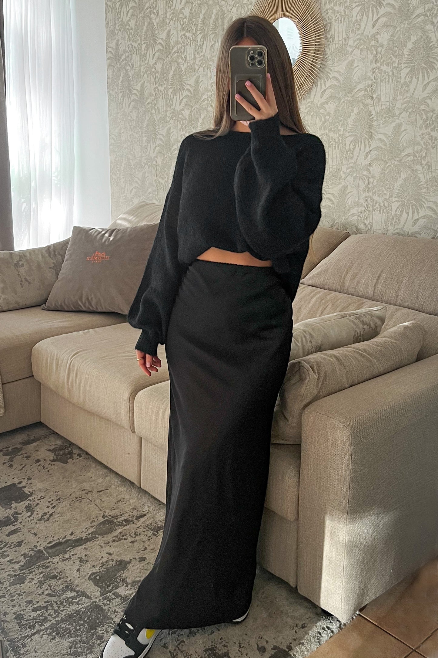 Jupe longue en SATIN